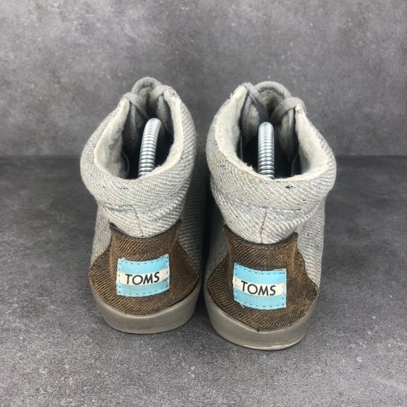 Toms Wool Fleck Fleece Botas Ankle Boot, Grey, Women's 8.5 - Picture 6 of 10